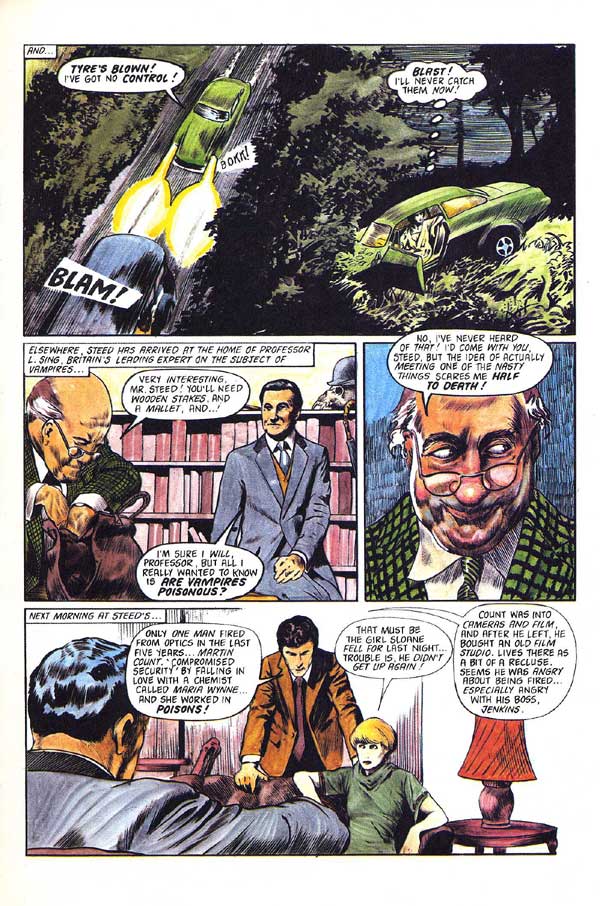 New Avengers Annual 1977: "Fangs For The Memories" page four