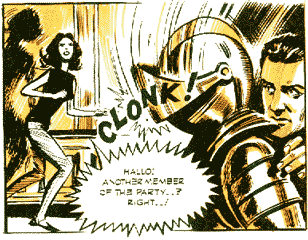 Steed and Mrs Peel - drawn by Pat Williams