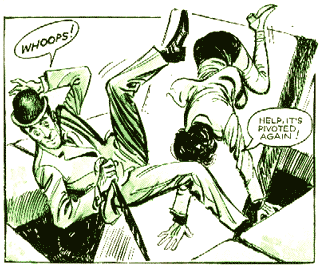 Steed and Tara drop into the nether regions of Nottingham Castle