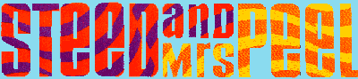 Steed and Mrs Peel comic logo - click here for more details