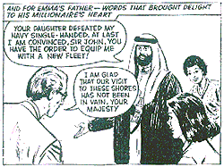 Sheik Abul offers an arms contract to Emma's father