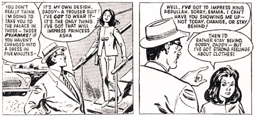 Emma Knight demonstrates an early interest in fashion.