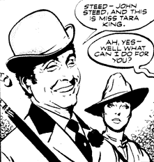 Steed and Tara King from TV Comic #885
