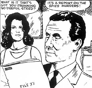 Steed reads File 37, a report on the Spies Murders