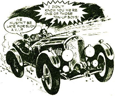 Steed and Mrs Peel do the 'ton' in issue 736