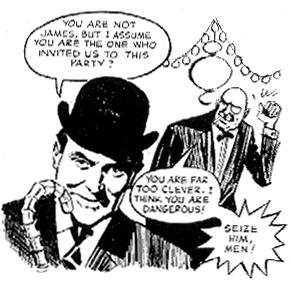 Steed encounters Kronsky in TV Comic 743