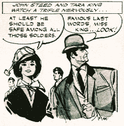John Steed and Tara King, allegedly.  TV Comic #903