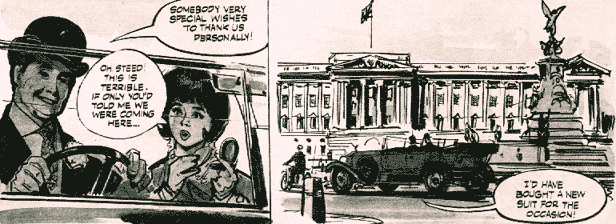 Steed and Tara have an appointment with a mystery fan.  TV Comic #920