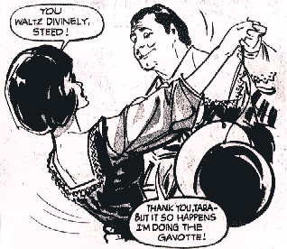 Tara and Steed trip the light fantastic in TV Comic #934