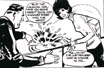 Tara astounds the Admiral in TV Comic #954