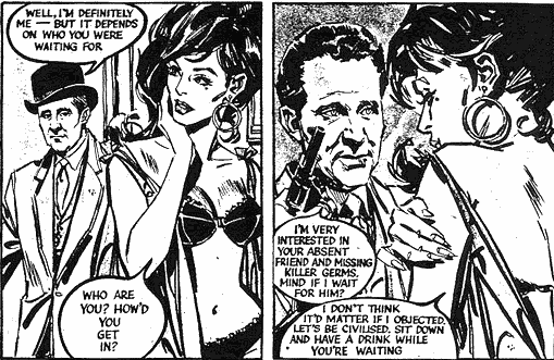 Steed visits a 'friend'