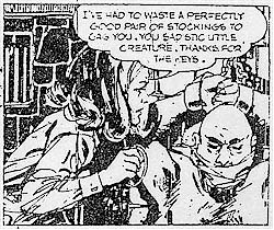 Cathy gags Zoran with her stockings